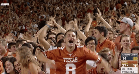 excited pumped up GIF by ESPN College Football
