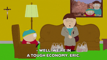 eric cartman tough economy GIF by South Park 