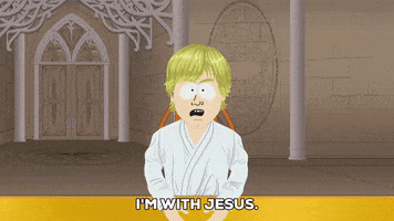 luke skywalker jesus GIF by South Park 