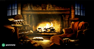 Fire Winter GIF by Grammarly.com