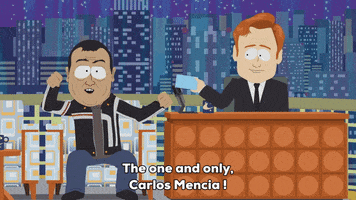 carlos mencia interview GIF by South Park 