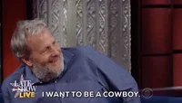 late show i want to be a cowboy GIF by The Late Show With Stephen Colbert