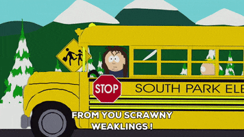school bus GIF by South Park 
