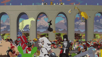 storm trooper battle GIF by South Park 