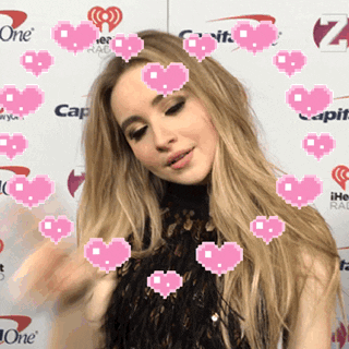 Sabrina Carpenter Blow A Kiss GIF by iHeartRadio