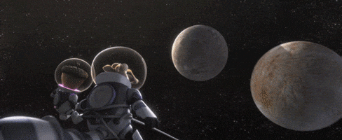 space planets GIF by Ice Age