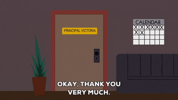 door principal victoria GIF by South Park 