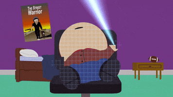 lights sleeping GIF by South Park 