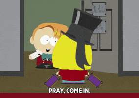 open the door inviting GIF by South Park 