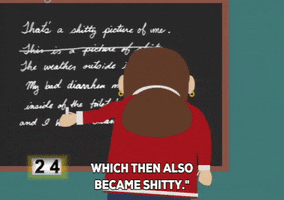 teacher blackboard GIF by South Park 