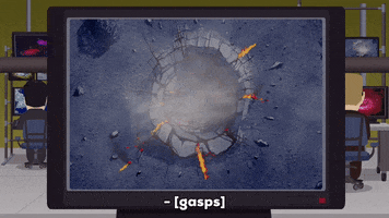 monitor crater GIF by South Park 