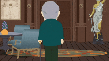old man statue GIF by South Park 