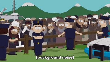 angry cop car GIF by South Park 