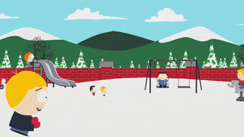 happy playground GIF by South Park 