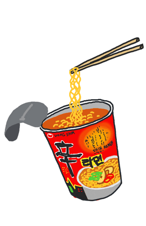 Cup Noodles Sticker by Q-ri
