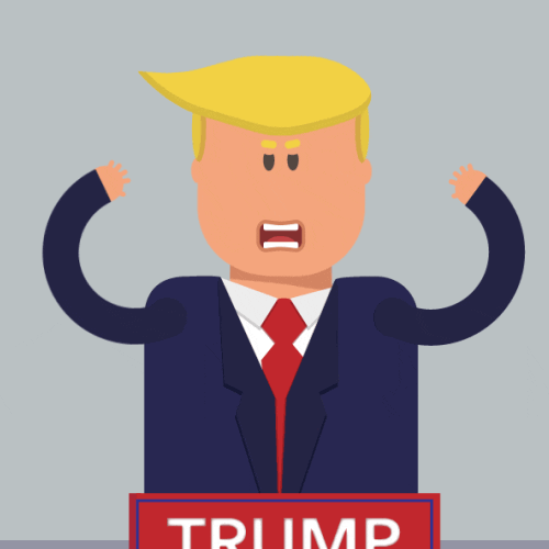 Donald Trump Animation GIF by alexa kerr