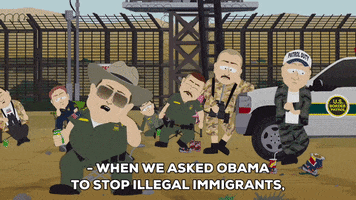 explaining border patrol GIF by South Park 