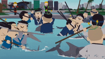 japan dolphins GIF by South Park 
