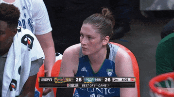 lindsay whalen bench GIF by WNBA