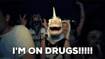 mare party unicorn rave drugs GIF