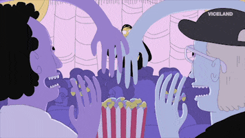 Movie Theater Popcorn GIF by Party Legends
