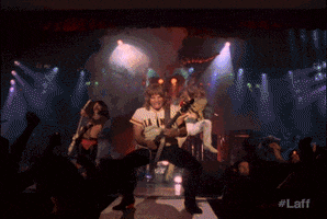 rock and roll comedy GIF by Laff