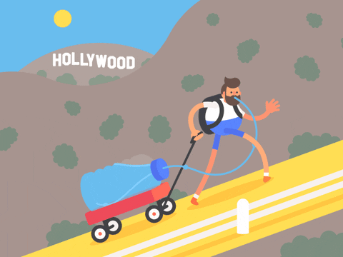Los angeles hollywood gif by james curran - find & share on giphy