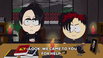 goth emo GIF by South Park 
