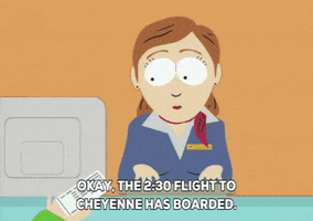 flight airport GIF by South Park 