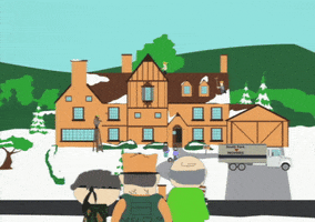 snow home GIF by South Park 