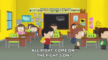 excited fightings GIF by South Park 