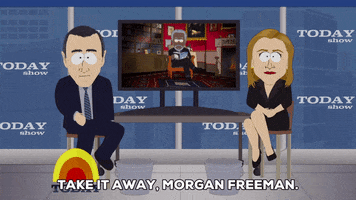 morgan freeman news GIF by South Park 