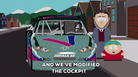 Eric Cartman Race Car Gif By South Park Find Share On Giphy