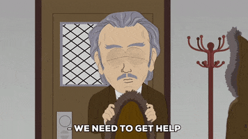 scared professor talks about dreams GIF by South Park 