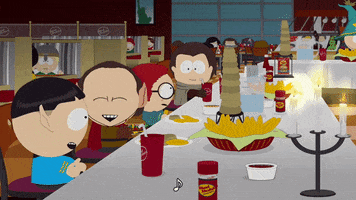 Dining Table eating GIF by South Park 