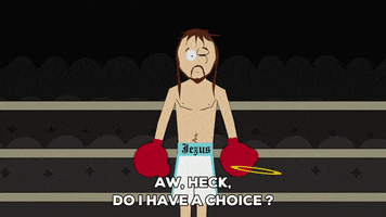 jesus boxing GIF by South Park 