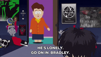 happy lonely GIF by South Park 
