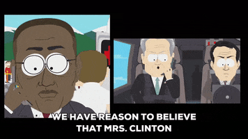 warning mrs. clinton GIF by South Park 