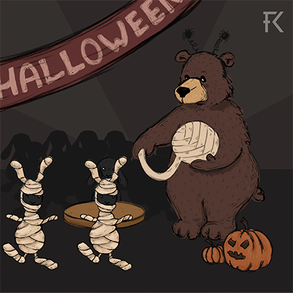 FKdesign funny cute animation party GIF