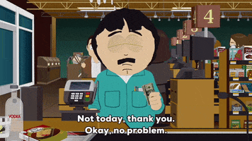 alcohol refusing GIF by South Park 