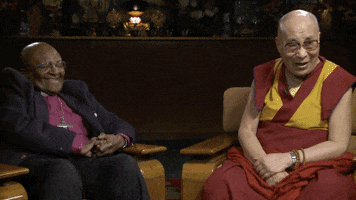 dalai lama laughing GIF by The Joy Experiment