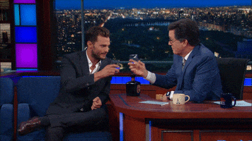 Stephen Colbert Drinking GIF by The Late Show With Stephen Colbert