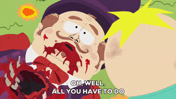 dying butters stotch GIF by South Park 