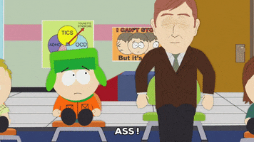 kyle broflovski cursing GIF by South Park 