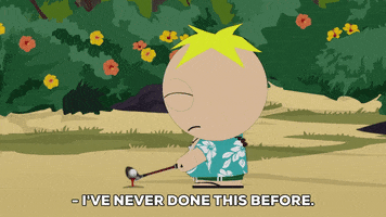 butters stotch golf GIF by South Park 