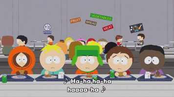 kyle broflovski laughing GIF by South Park 