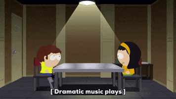 interview conversation GIF by South Park 
