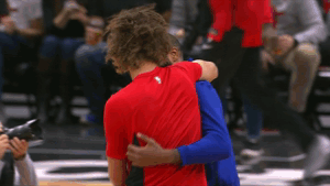 robin lopez hug GIF by NBA