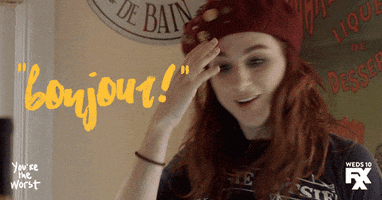 french travel GIF by You're The Worst 