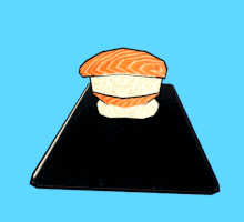 3D Sushi GIF